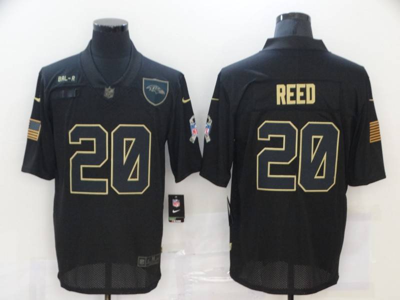 Baltimore Ravens Black Gold Salute To Service NFL Jersey