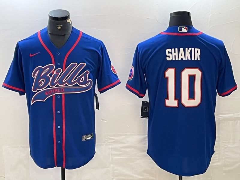 Buffalo Bills Blue MLB&NFL Jersey