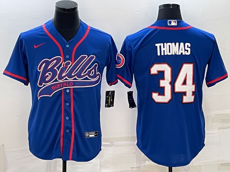 Buffalo Bills Blue MLB&NFL Jersey