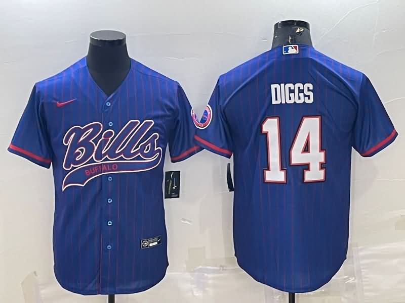 Buffalo Bills Blue MLB&NFL Jersey 02