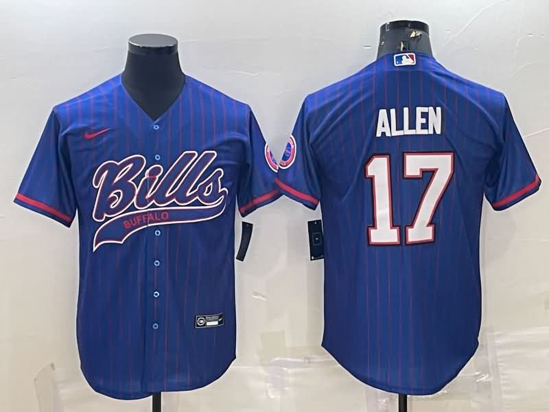 Buffalo Bills Blue MLB&NFL Jersey 02