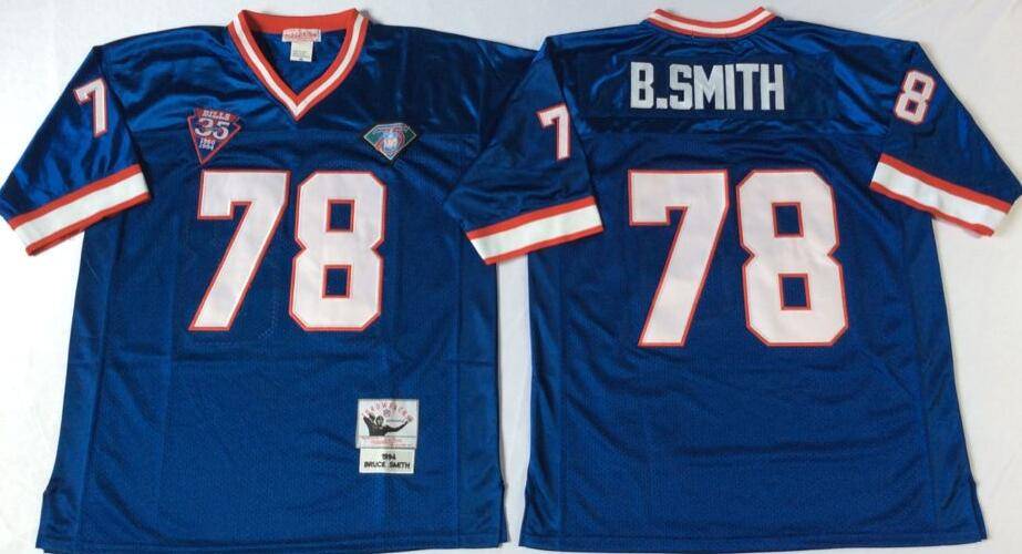 Buffalo Bills Blue Retro NFL Jersey