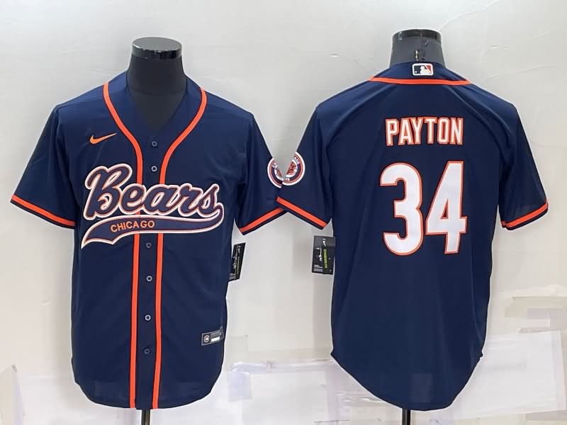 Chicago Bears Dark Blue MLB&NFL Jersey