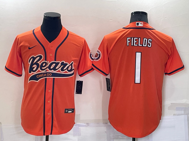 Chicago Bears Orange MLB&NFL Jersey