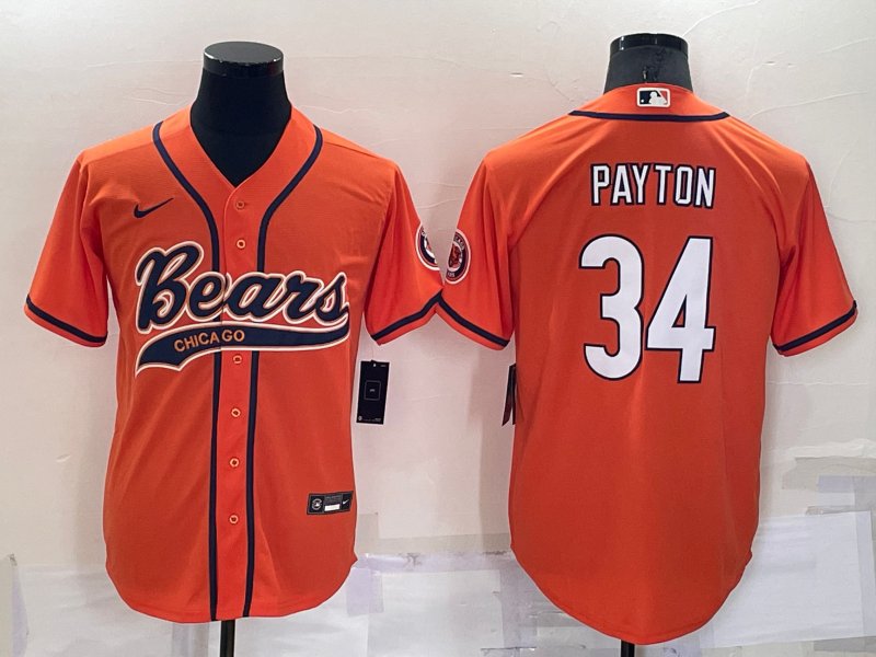 Chicago Bears Orange MLB&NFL Jersey