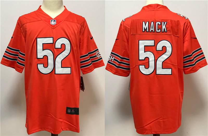 Chicago Bears Orange NFL Jersey