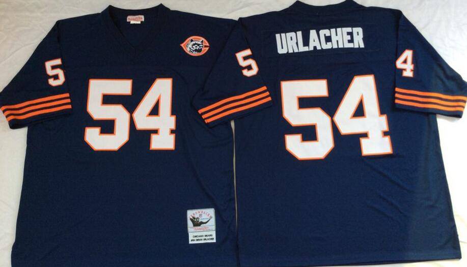 Chicago Bears Dark Blue Retro NFL Jersey 02