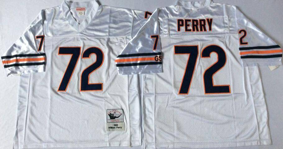 Chicago Bears White Retro NFL Jersey 02