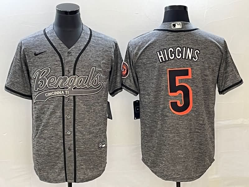 Cincinnati Bengals Grey MLB&NFL Jersey