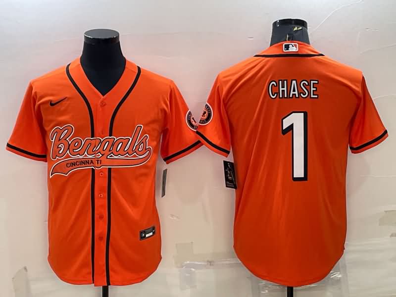 Cincinnati Bengals Orange MLB&NFL Jersey