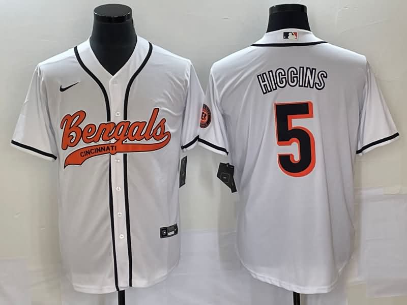 Cincinnati Bengals White MLB&NFL Jersey