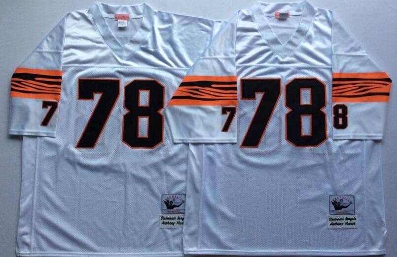 Cincinnati Bengals White Retro NFL Jersey