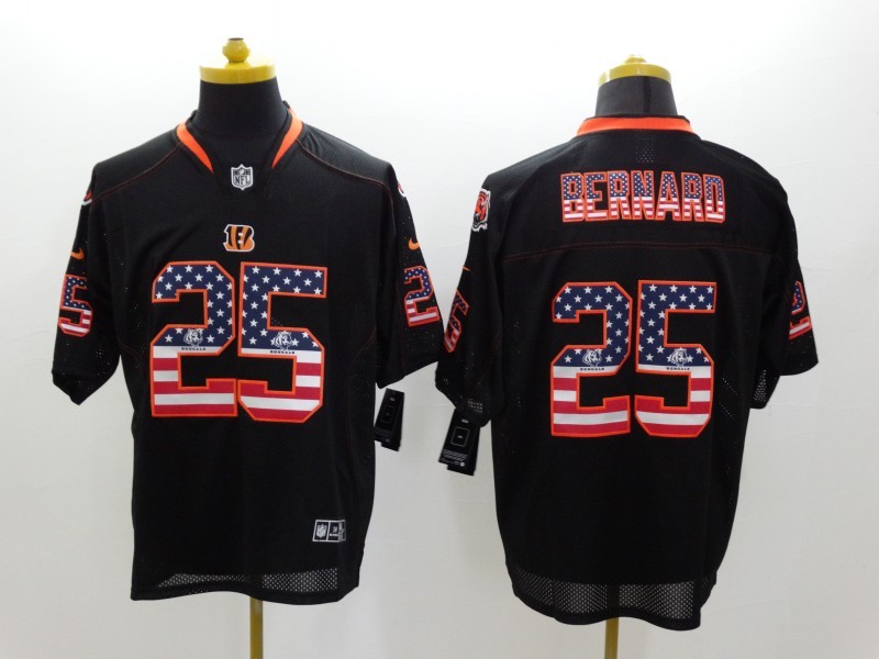 Cincinnati Bengals Black USA Flag NFL Jersey