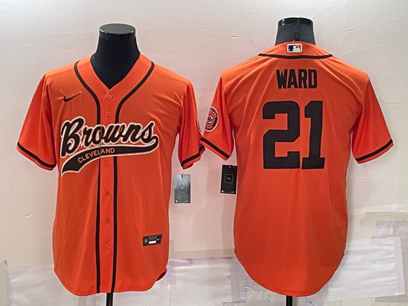 Cleveland Browns Orange MLB&NFL Jersey