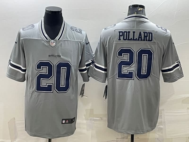 Dallas Cowboys Grey Inverted Legend NFL Jersey