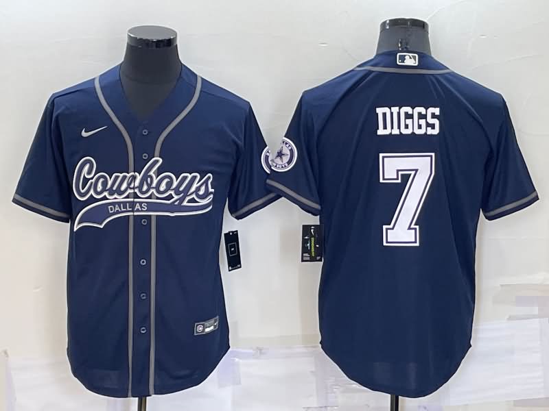 Dallas Cowboys Dark Blue MLB&NFL Jersey