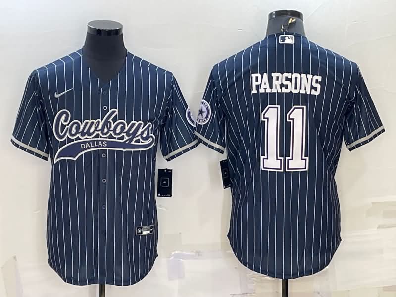 Dallas Cowboys Dark Blue MLB&NFL Jersey 02