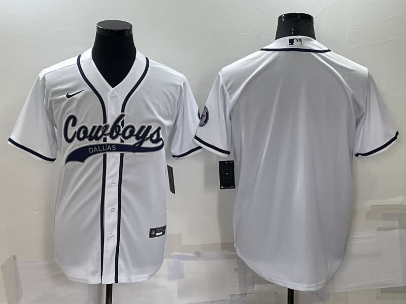 Dallas Cowboys White MLB&NFL Jersey