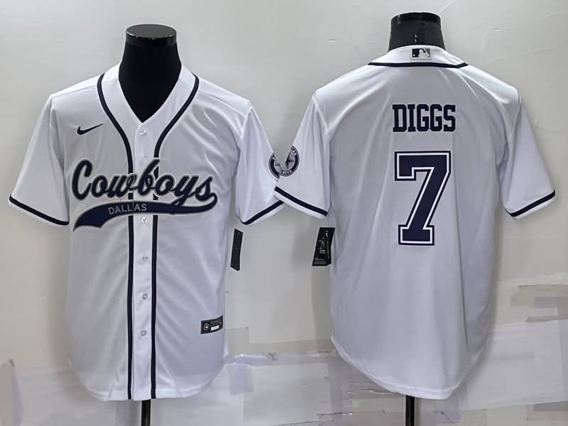 Dallas Cowboys White MLB&NFL Jersey