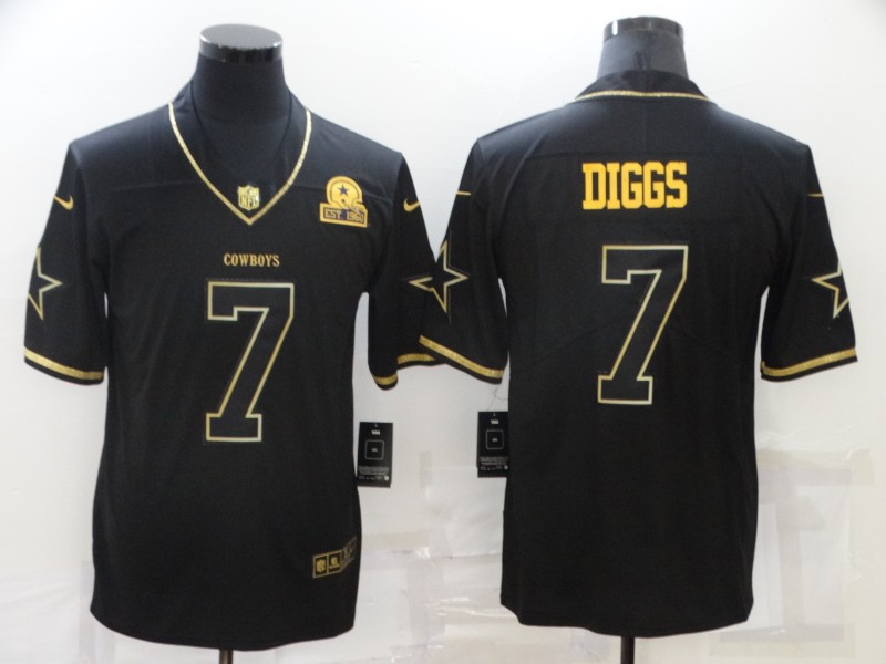 Dallas Cowboys Black Gold Retro NFL Jersey