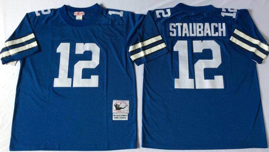 Dallas Cowboys Dark Blue Retro NFL Jersey