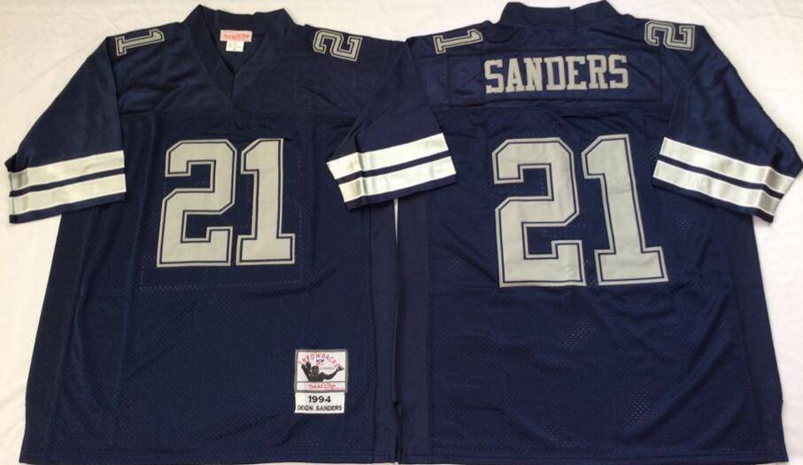 Dallas Cowboys Dark Blue Retro NFL Jersey