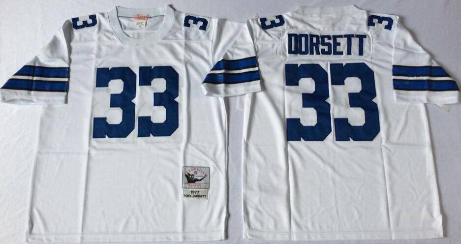 Dallas Cowboys White Retro NFL Jersey