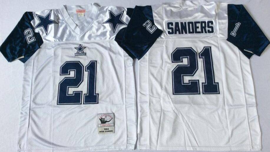 Dallas Cowboys White Retro NFL Jersey 02