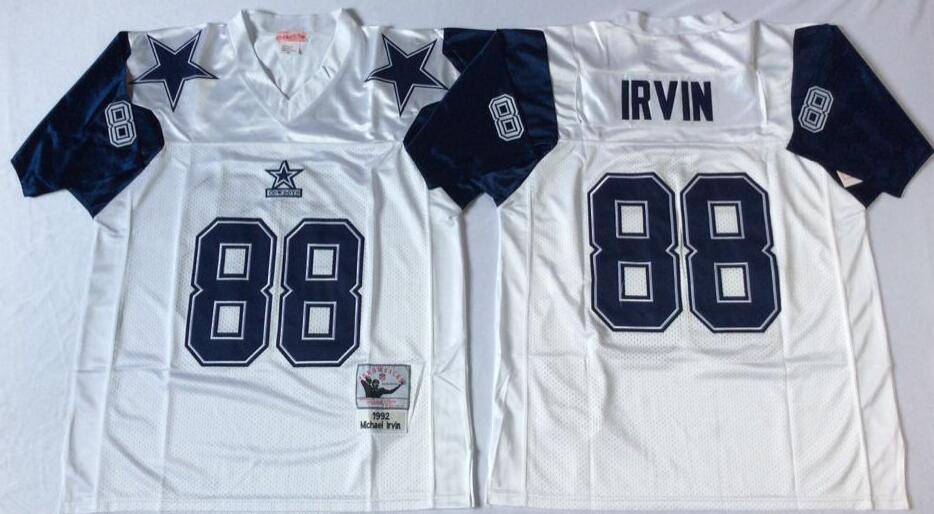 Dallas Cowboys White Retro NFL Jersey 02