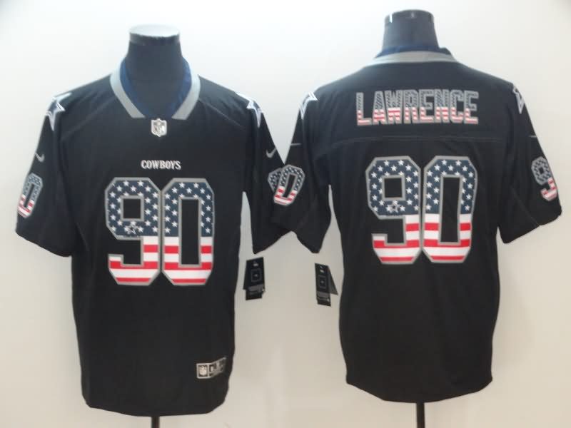 Dallas Cowboys Black USA Flag NFL Jersey 04