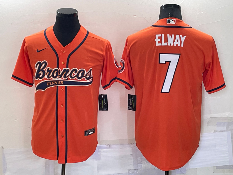 Denver Broncos Orange MLB&NFL Jersey