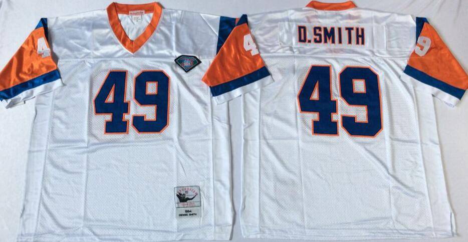 Denver Broncos White Retro NFL Jersey