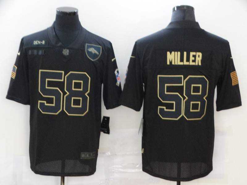 Denver Broncos Black Gold Salute To Service NFL Jersey