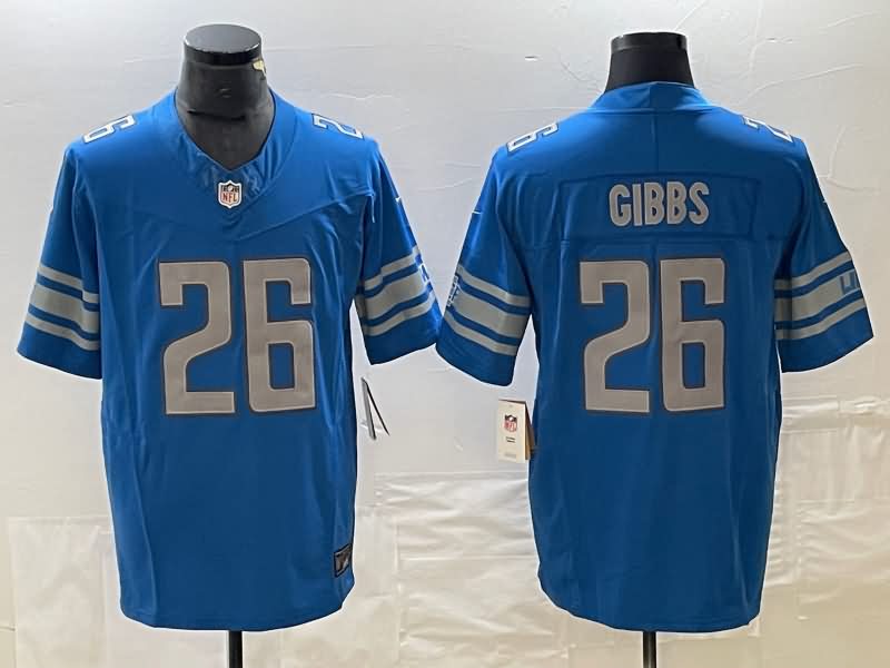 Detroit Lions Blue NFL Jersey 02