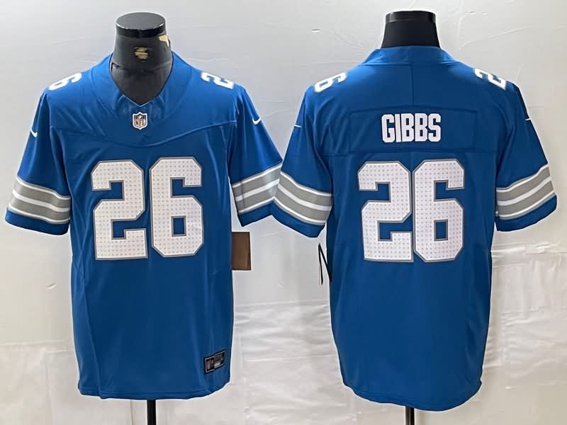 Detroit Lions Blue NFL Jersey 03