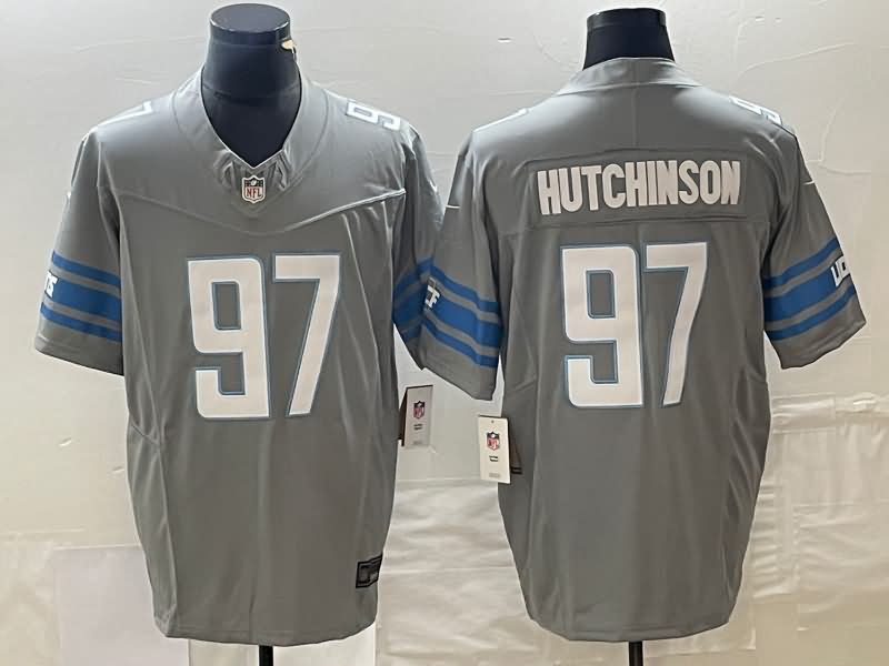 Detroit Lions Grey NFL Jersey 02