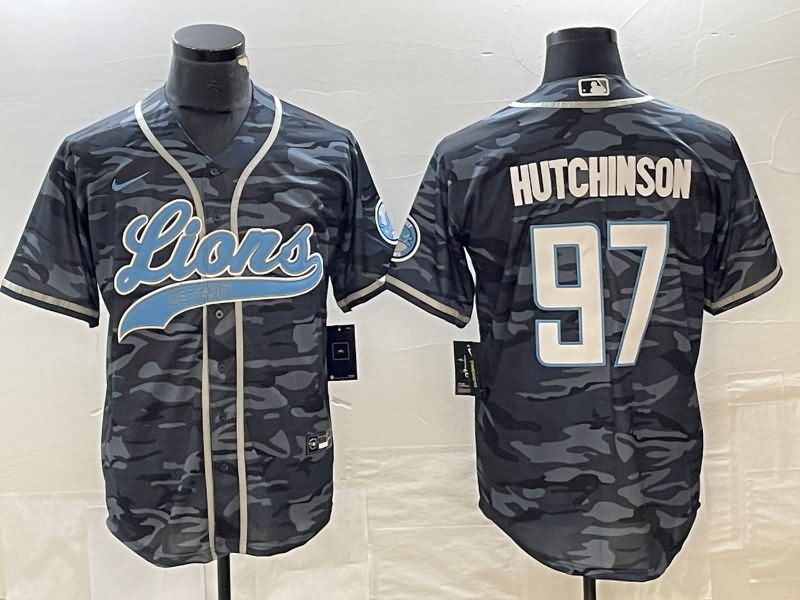 Detroit Lions Camouflage MLB&NFL Jersey