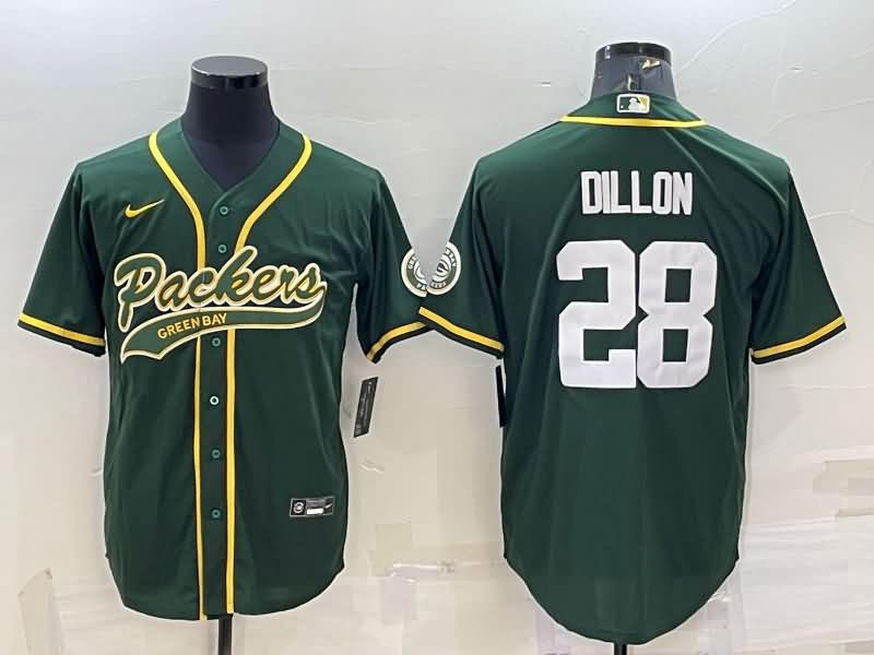 Green Bay Packers Green MLB&NFL Jersey