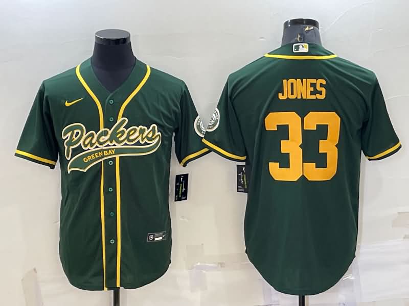 Green Bay Packers Green MLB&NFL Jersey 02