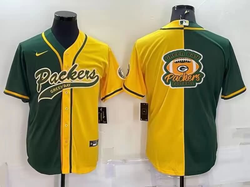 Green Bay Packers Green Yellow MLB&NFL Jersey