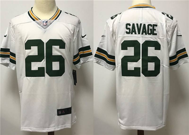 Green Bay Packers White NFL Jersey