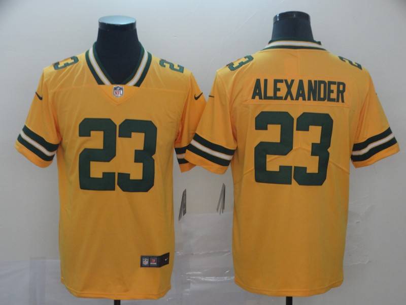 Green Bay Packers Yellow NFL Jersey