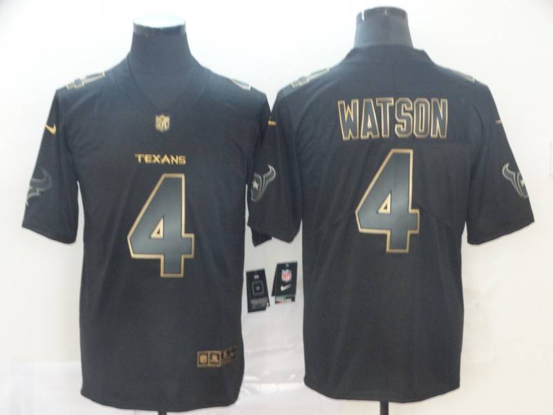 Houston Texans Black Gold Vapor Limited NFL Jersey