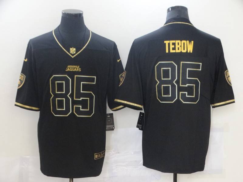 Jacksonville Jaguars Black Gold Retro NFL Jersey