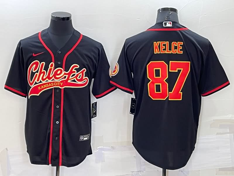 Kansas City Chiefs Black MLB&NFL Jersey