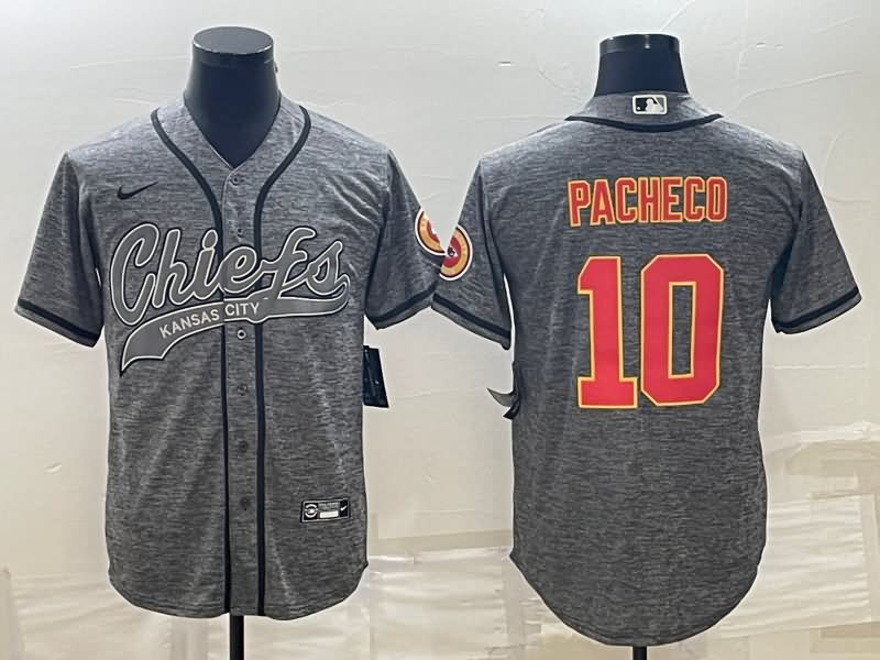 Kansas City Chiefs Grey MLB&NFL Jersey