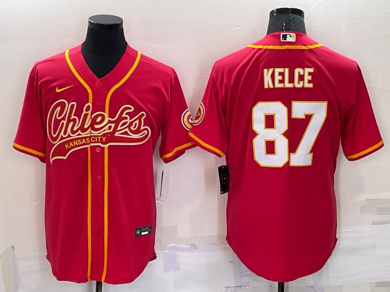 Kansas City Chiefs Red MLB&NFL Jersey