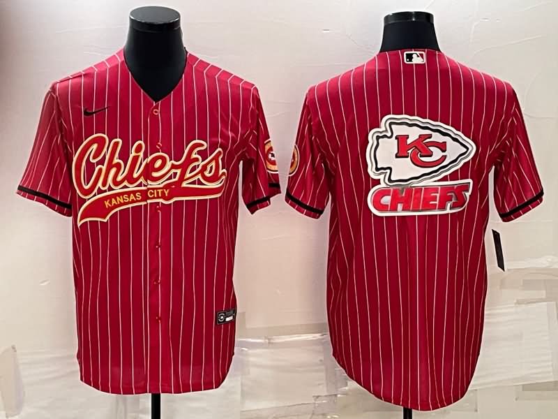 Kansas City Chiefs Red MLB&NFL Jersey 02