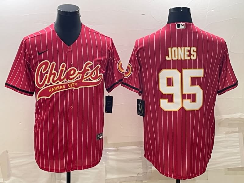 Kansas City Chiefs Red MLB&NFL Jersey 02