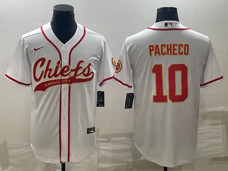 Kansas City Chiefs White MLB&NFL Jersey